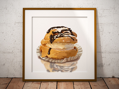 Food Illustrations #1 design dessert digital art drawing food illustration painting sweets