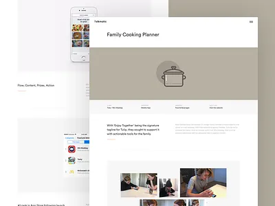 Case Study - Min Maddag case study cooking design experience interface page ui user web