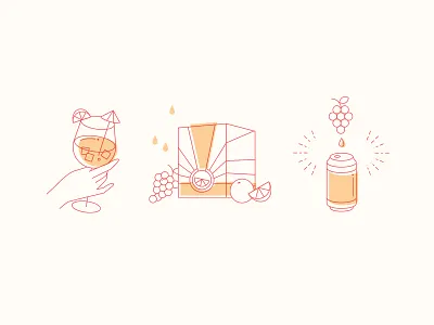 Ramona fb food iconography icons illustration lines ui vector vector art