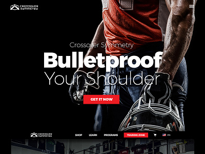 Crossover Symmetry fitness health uiux website design workout