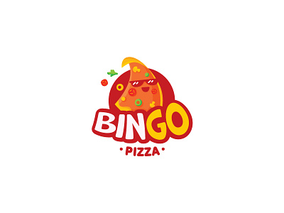 BingoPizza cool fastfood food logo pizza