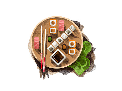 Sushi design download icons illustration ios noise team texture ui ux web