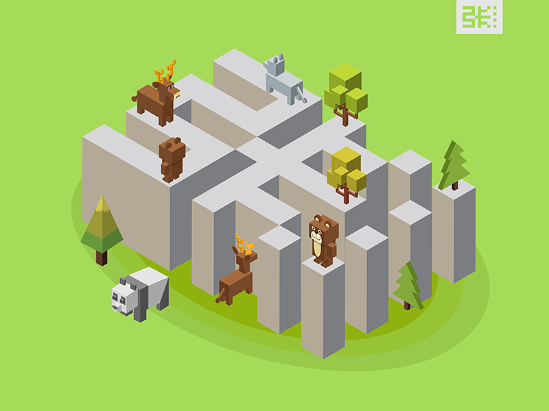 Example of Chinese Name 张杰 in Isometric