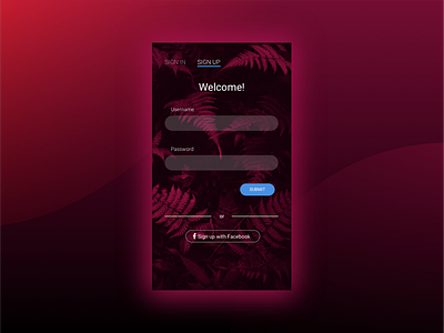 Sign Up | My first design for #dailyui #001 001 dailyui