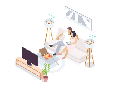 Smart Music Playing LED Bulbs camera desk doorbell house iso isometric security smart smart home
