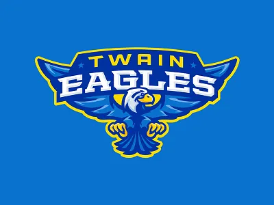 Twain Elementary School eagle eagles elementary kids mascot school sports