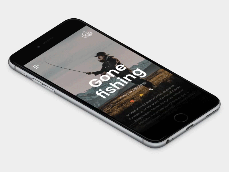 Daily UI #010 - Sharing Action animation daily ui fishing iphone media mockup sharing social story