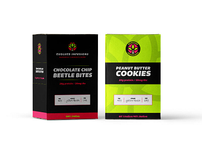 Cannabis edibles visual direction arizona branding cannabis edibles evolved infusions identity logo marijuana medical packaging vape weed