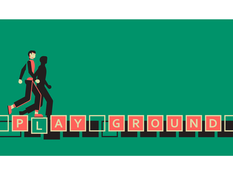 Get Down On It character playground playoff step vector walk cycle wix