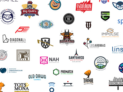 Marks / Logos / Illustration brand branding color illustration logo logos mark marks texture