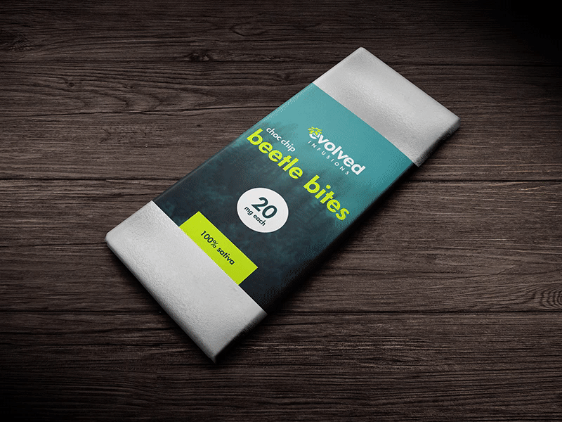 Packaging direction for cannabis edibles arizona branding cannabis edibles evolved infusions identity logo marijuana medical packaging vape weed