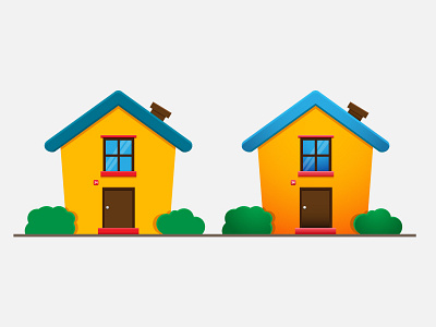 Home flat gradient home house icon vector