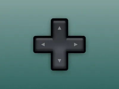 Switch Pro D-Pad sketchapp vector video games