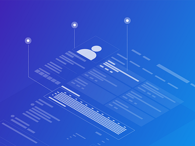 The anatomy of a profile illustration isometric profile