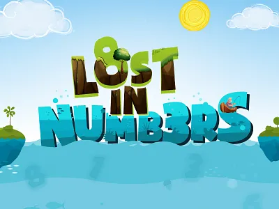 Logo Trial ai game gui illustration logo logotype lost numbers sea trial ui