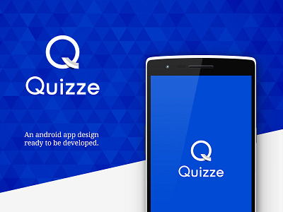 Quizze App UI android app app design blue blue app quiz quiz app ui ux