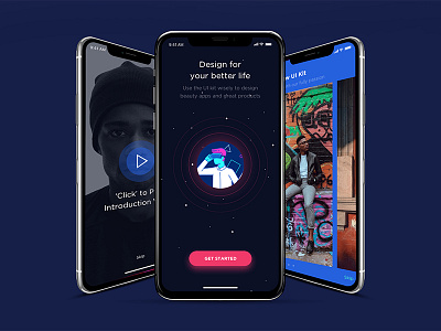 Noway Mobile App UI KIT app dark design iphonex kit mobile noway template ui