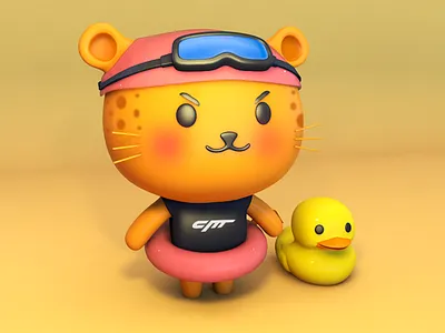 Happy 7th birthday,Cheetah Mobile! c4d