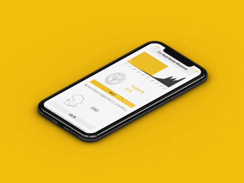 Forbes Interactive Experience chart data gif graph illustrator iphone iphonex isometric mockup photoshop ui yellow