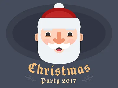 Christmas Party Poster [WIP] christmas illustration santa wip