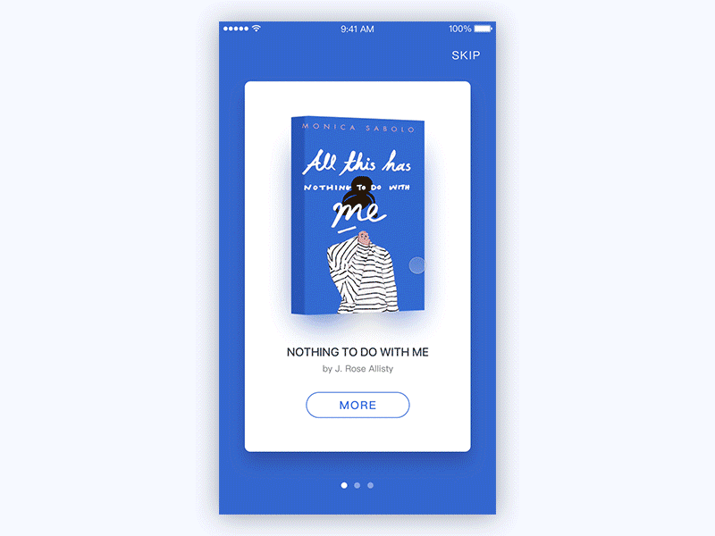 Book Principle animation app book card color interface principle ui ux