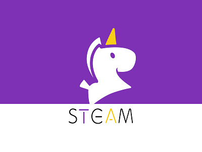 Horse Logo cartoon child education horse icon kid logo steam