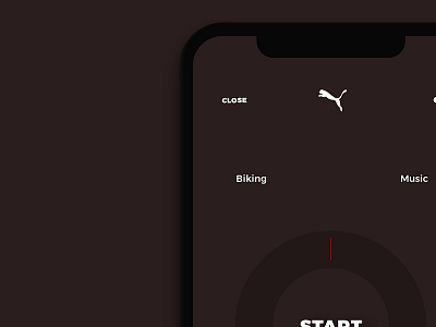 Puma App app gestures interaction concepts interface concept puma sports wear ui