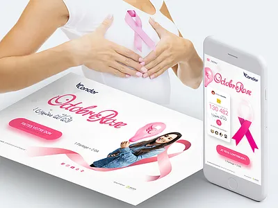 Octobre Rose gmarellile mongi ayouni octobre rose pink pink october ui user interface experience ux