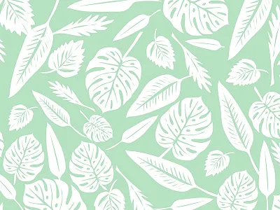 Monstera pastel draw graphic design illustration leaves monstera nature pattern seamless pattern textile vector