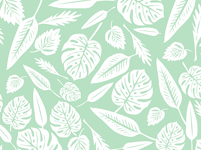 Monstera pastel draw graphic design illustration leaves monstera nature pattern seamless pattern textile vector