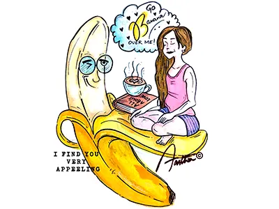 Go bananas! comic graphic design illustration quotes