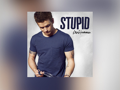 Levi Hummon "Stupid" album cover graphic music