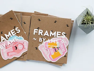 Stickers Over Knickers framesbyams illustration packaging screen print stickers