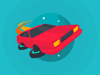 Back to the Future car design future illustration visual design