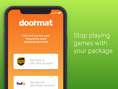 Doormat App Design app design interaction design mail postal sketch ui ux