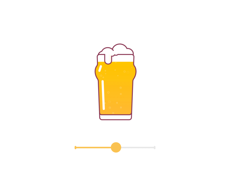 Beer time! ae after effects beer foam glass half liquid morphing pint shape slider wine