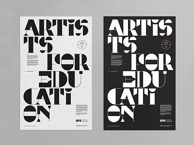 AFE Poster abstract art badge branding illustration layout lettering logo modern poster print typography