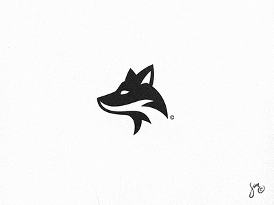 Lupine 02 | Concept animal black design head icon logo mark minimal simple symbol white wolf