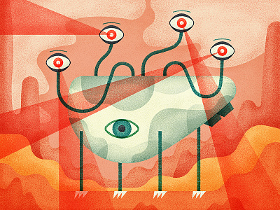 The Monster Project alien character character design creature drawing eye illustration monster texture vector