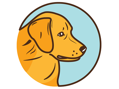 Dog animal color cute dog home illustration labrador love lovely peace pets