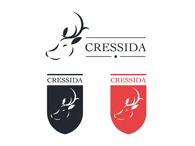 Cressida character logo minimalist