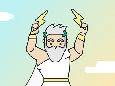 Zeus (Greek mythology) greek mythology illustration zeus