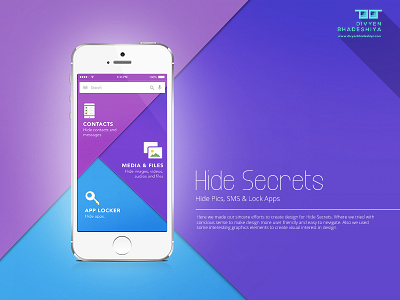 Hide Secrets Mobile App Ui / Ux Design androind ui design ios ui design ui design ux design