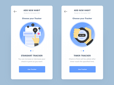 Habit Tracker | Another Style - Explore concept habit illustration interface onboarding onboarding concept selector slide tracker ui design ux