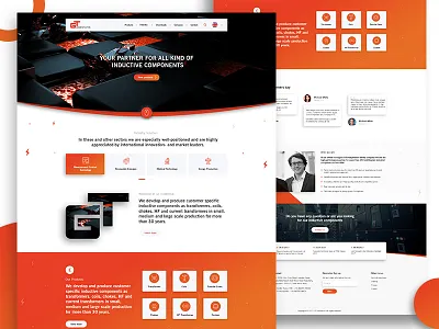 Landing page - Electronics products home landing mockup page website
