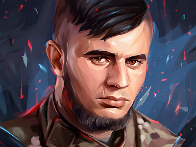 Named da Vinci face male man portrait soldier ua ukraine art digital