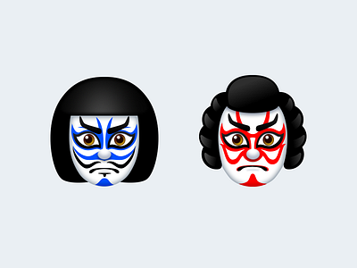 Kabuki Emoji apple emoji icon ios japan kabuki