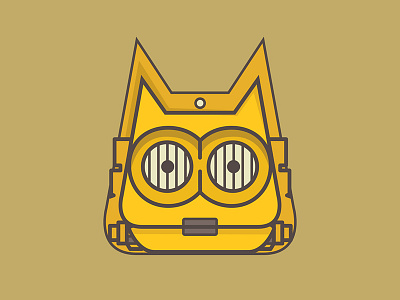 Star Wars Cat-3PO android c3po cat desert emoji eyes gold illustration star wars yellow