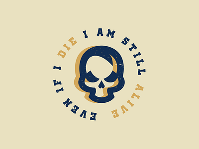 Skull badge clothing dead design skull vintage