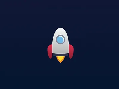Rocket animation clean codevember rocket space stars